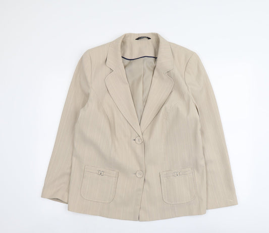 Womens UK Size 20 Bonmarché Regular Beige Blazer