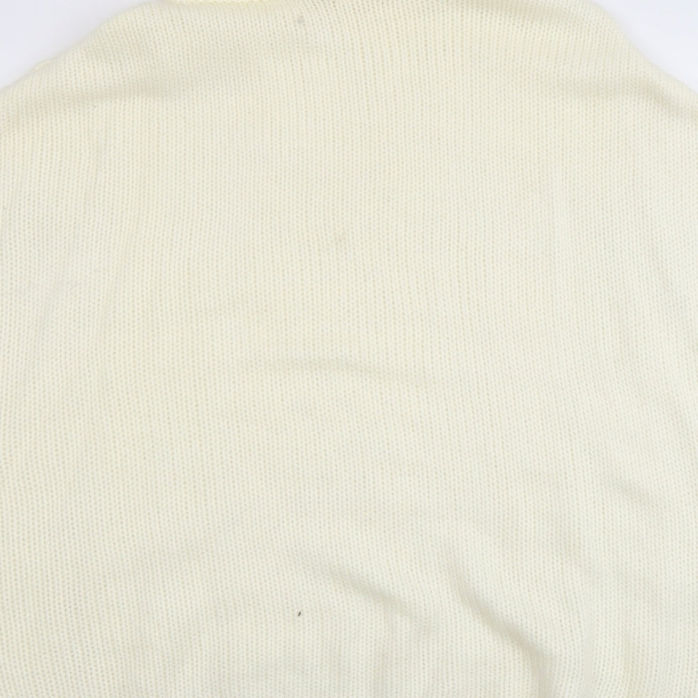 Womens UK Size S River Island Ivory Pullover Jumper
