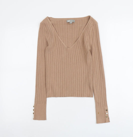 Womens UK Size 10 ASOS Beige Pullover Jumper
