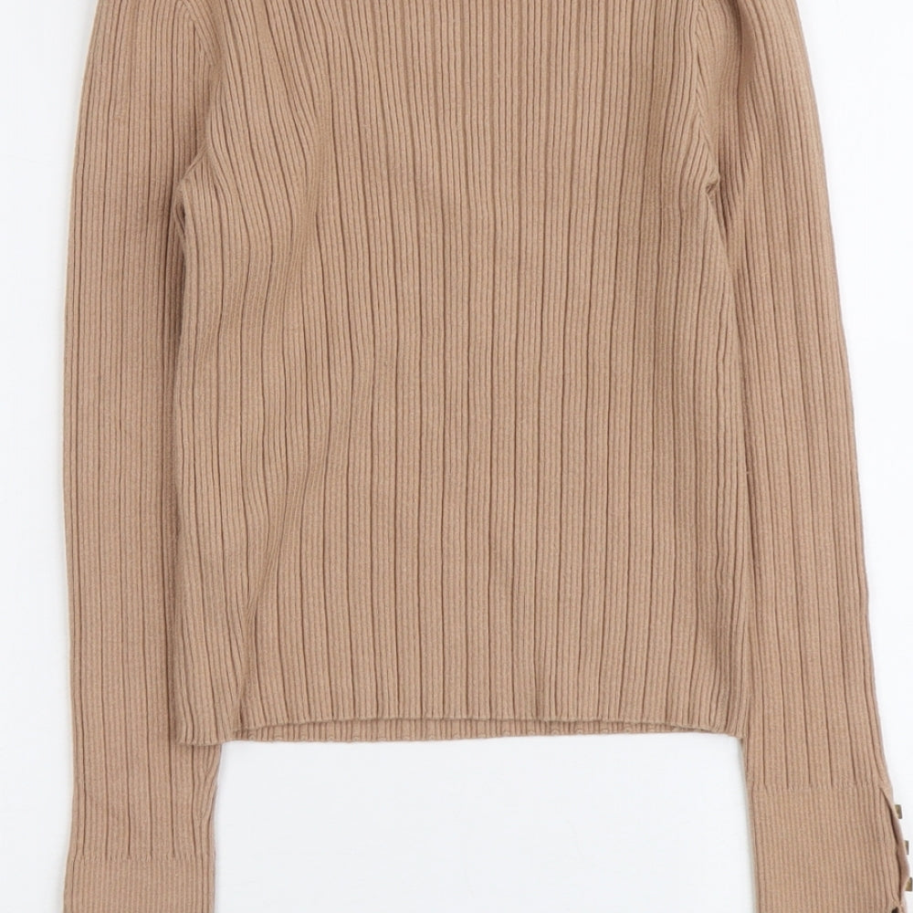 Womens UK Size 10 ASOS Beige Pullover Jumper