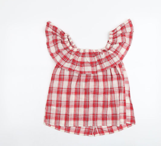 Womens UK Size 10 NEXT Red Basic Blouse
