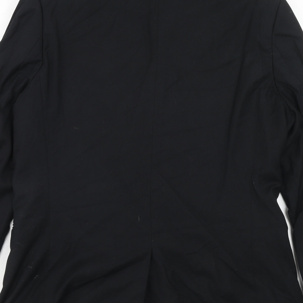Mens UK Size 42 Topman Regular Black Suit Jacket