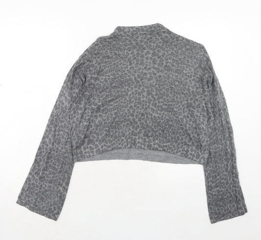 Womens UK Size 16 Topshop Grey Pullover Jumper