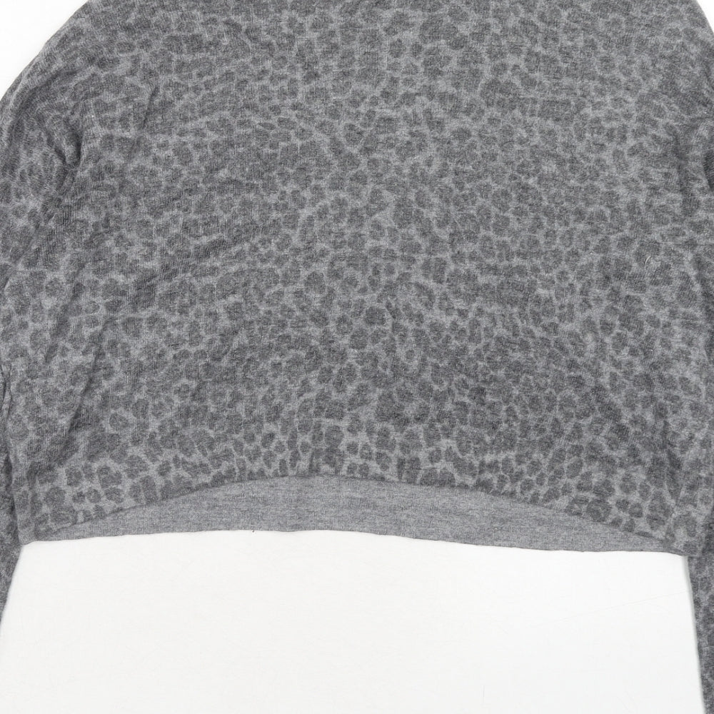 Womens UK Size 16 Topshop Grey Pullover Jumper