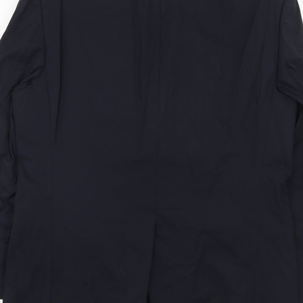 Mens UK Size 40 Marks and Spencer Regular Blue Suit Jacket