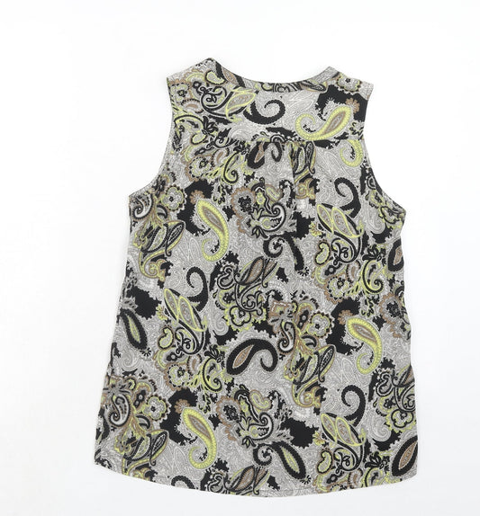 Womens UK Size 8 H&M Black Basic Tank