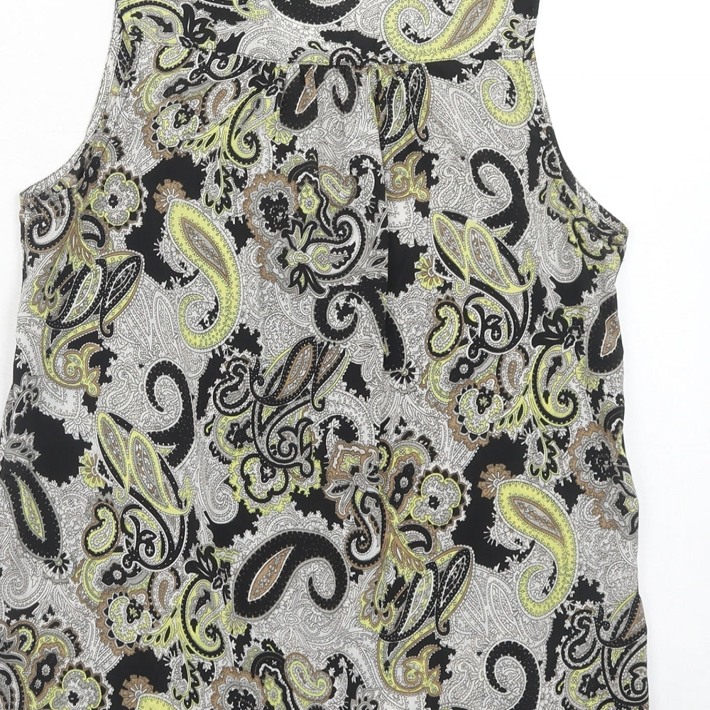 Womens UK Size 8 H&M Black Basic Tank