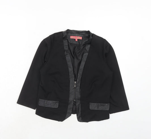 Womens UK Size 10 Boohoo Black Jacket
