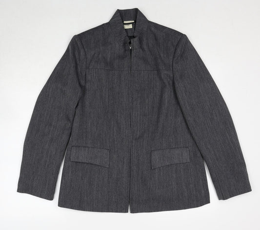 Womens UK Size 12 Cotton Traders Grey Jacket