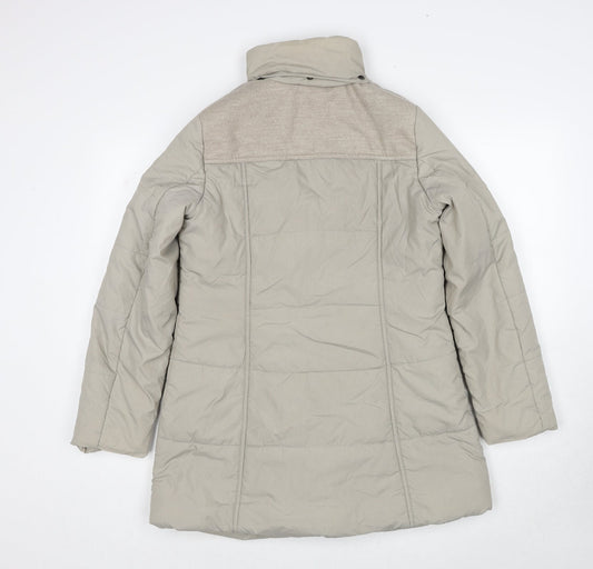Womens UK Size 10 Debenhams Beige Parka Coat