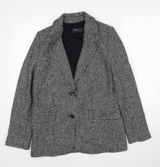 Womens UK Size 8 Marks and Spencer Regular Black Blazer