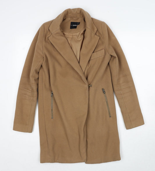 Womens UK Size 4 ASOS Brown Overcoat