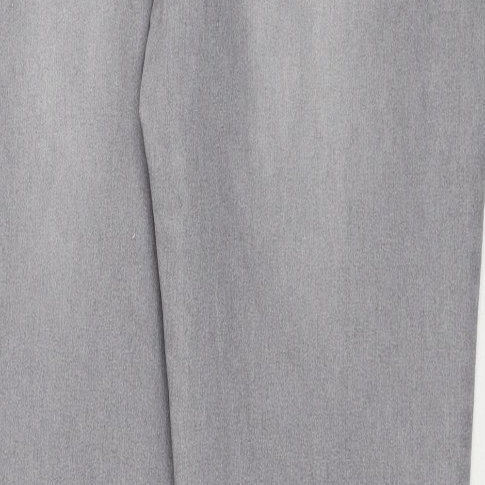 Denim & Co. Womens Grey Cotton Skinny Jeans Size 12 Regular Zip