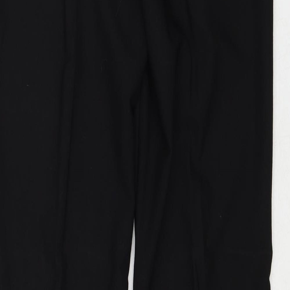 Womens UK Size 10 Select Regular Fit Black Trousers