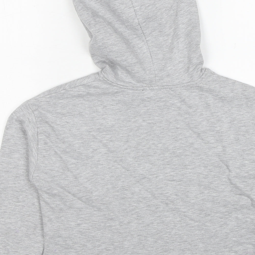 New Look Girls Grey Polyester Pullover Hoodie Size 9 Years Pullover - Too Cute Rose