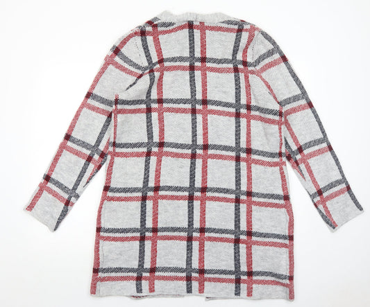 Womens UK Size 12 Yest Grey Cardigan Jumper