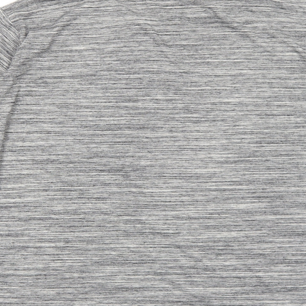 Womens UK Size L Terranova Grey Basic T-Shirt