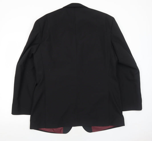 Mens UK Size 42 Hawksmoor Regular Black Suit Jacket
