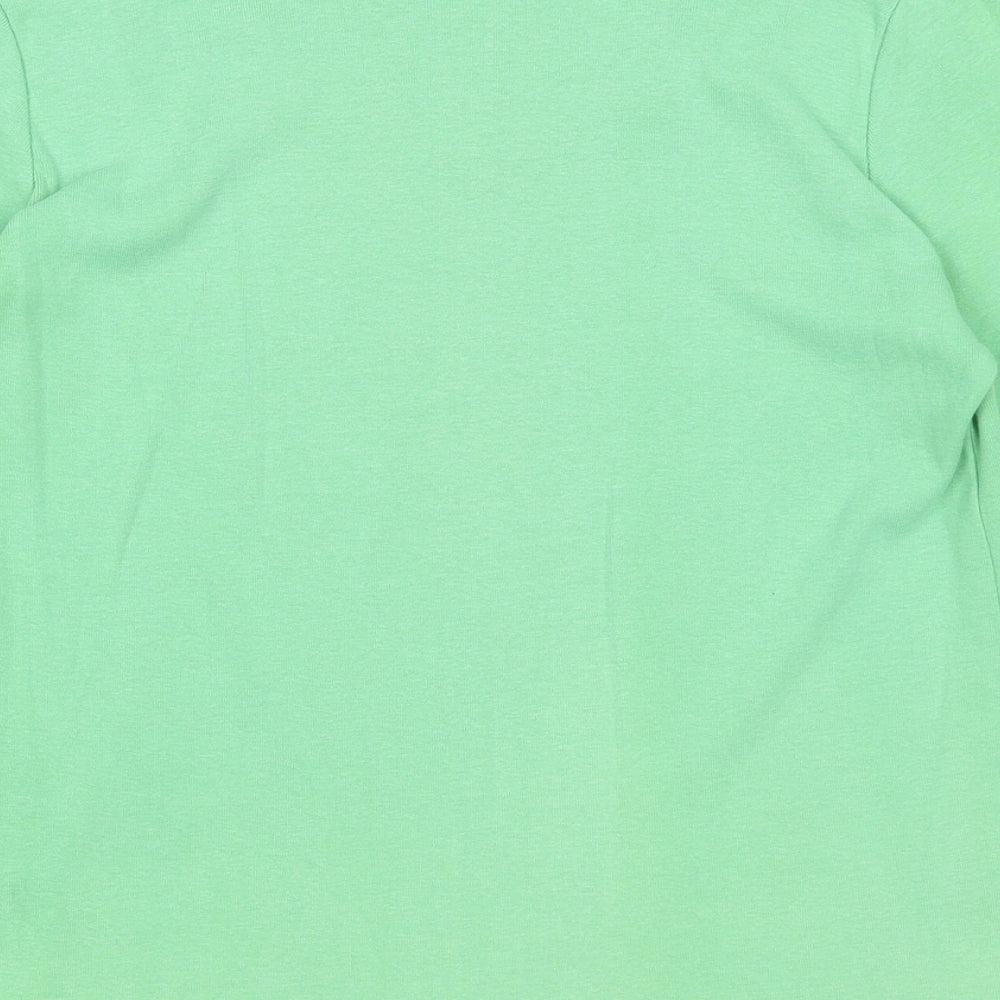 Womens UK Size M Adini Green Basic T-Shirt