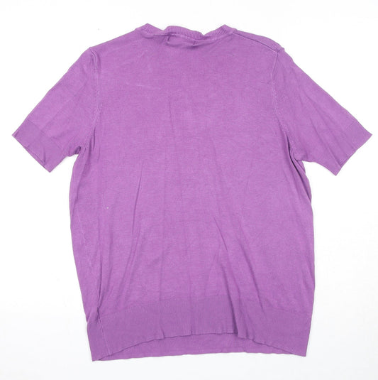 Womens UK Size 12 Marks and Spencer Purple Pullover Jumper