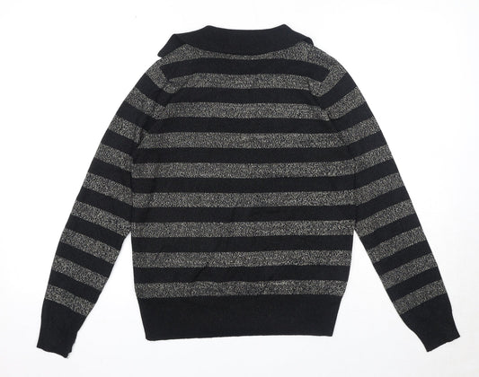 Womens UK Size S Marks and Spencer Black Pullover Jumper