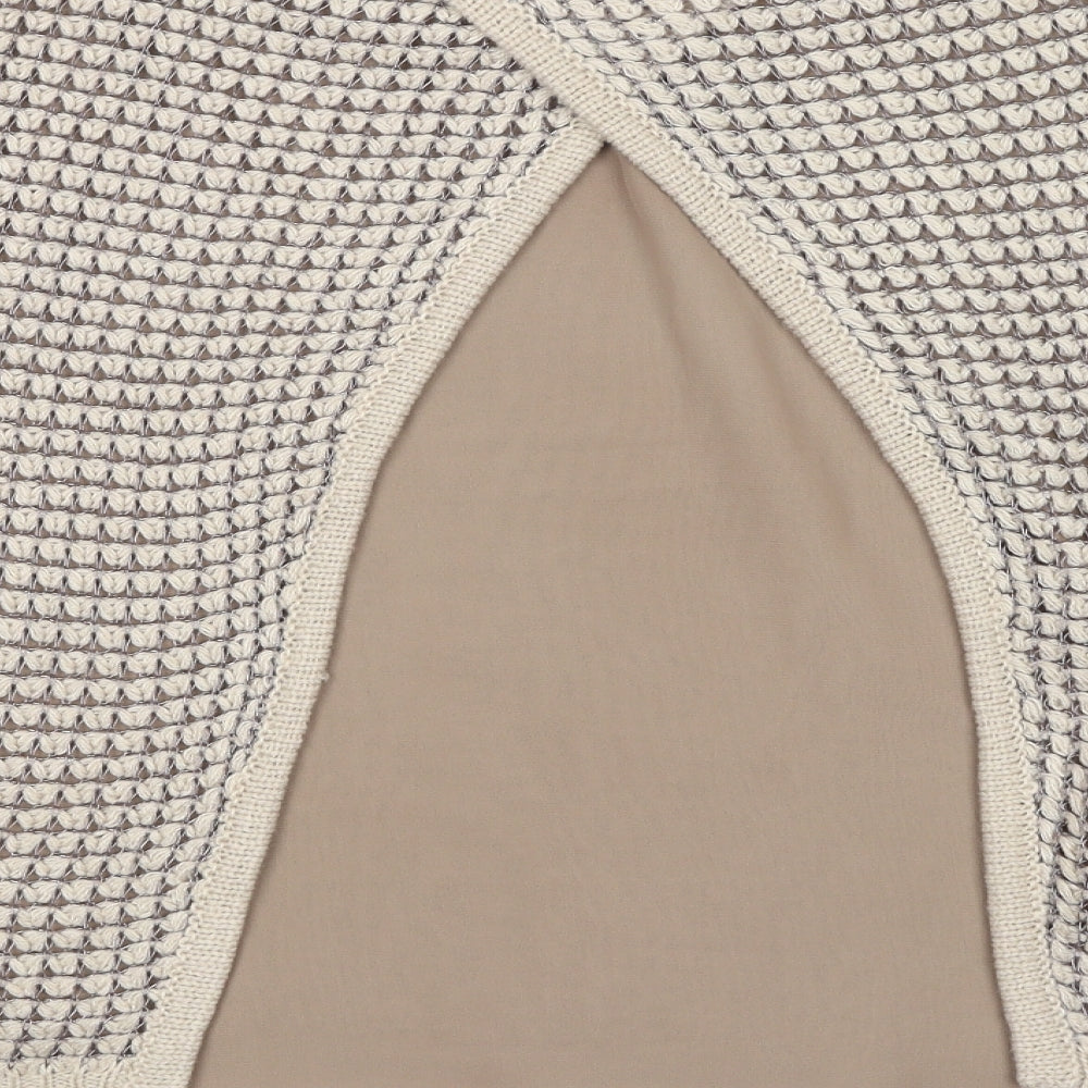 Womens UK Size M Fransa Beige Pullover Jumper