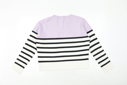 Womens UK Size S New Look Multicoloured Pullover Jumper