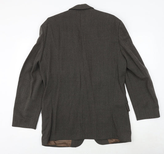 Mens UK Size 40 Marks and Spencer Regular Brown Suit Jacket
