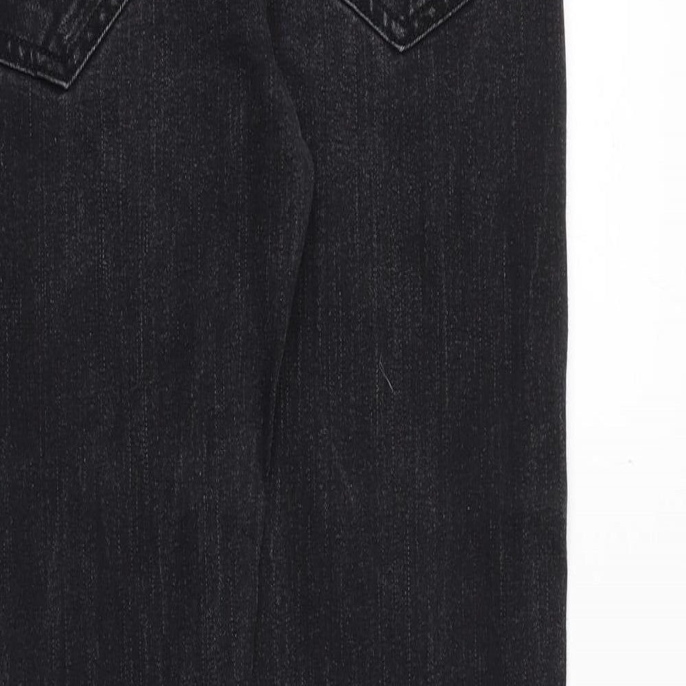 H&M Mens Black Cotton Skinny Jeans Size 32 in Regular Button