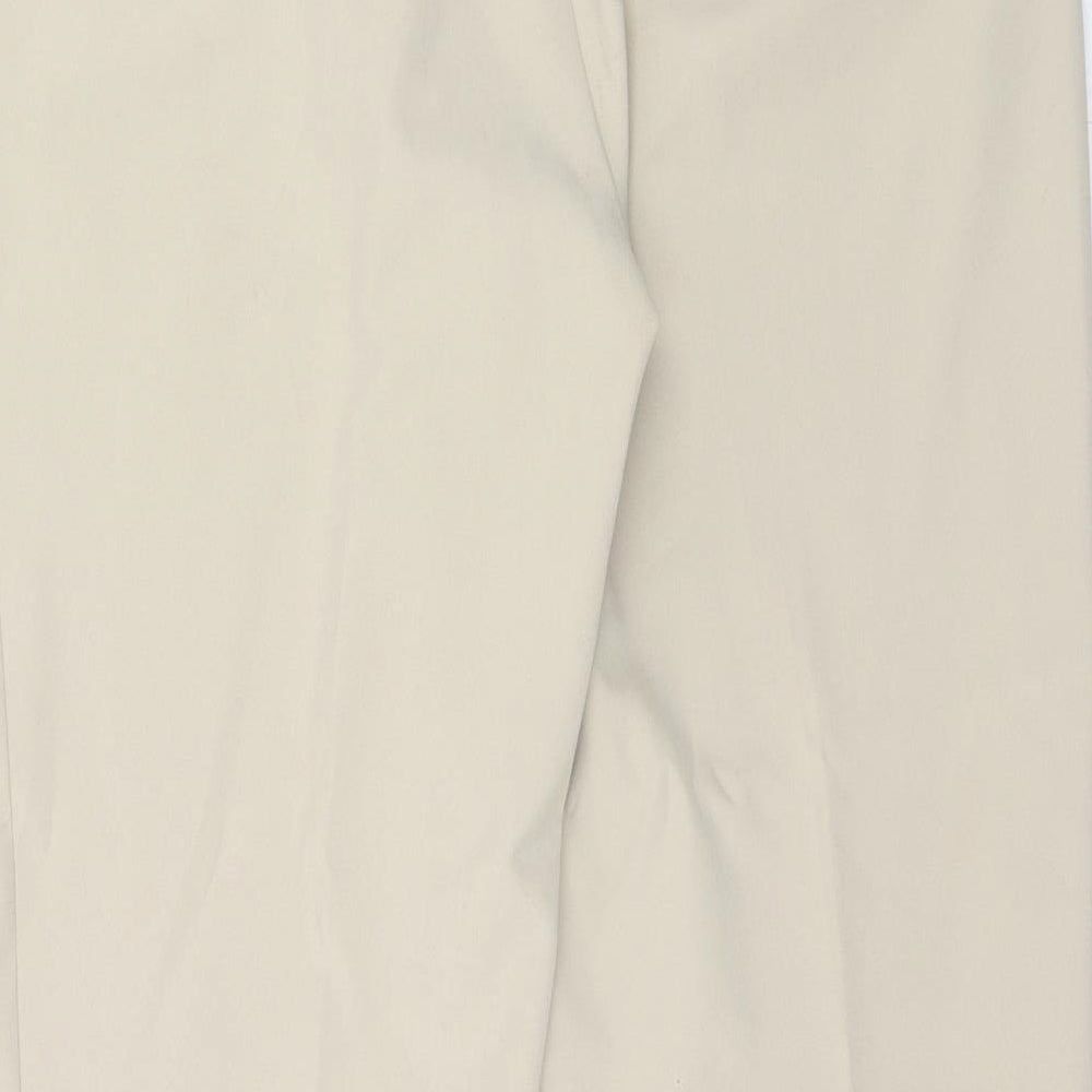 Womens UK Size 16 Very Regular Fit Carrot Beige Trousers