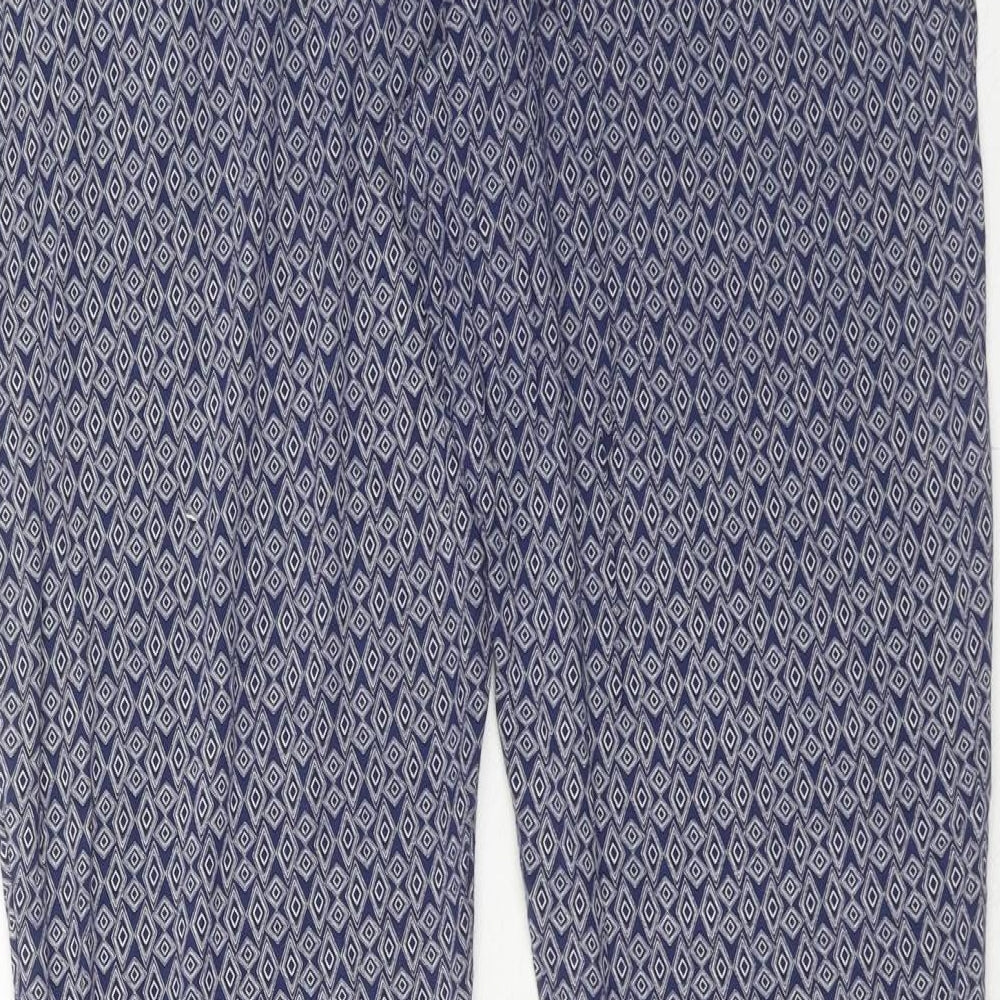 Womens UK Size 8 NEXT Regular Fit Blue Trousers