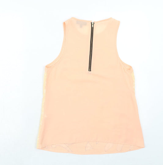 Womens UK Size 10 Warehouse Pink Basic Tank