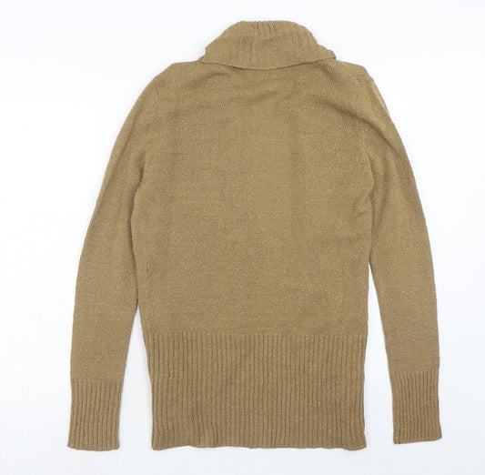 Womens UK Size 12 Damart Brown Cardigan Jumper
