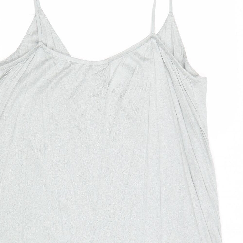 Womens UK Size XL Lindex Blue Basic Tank