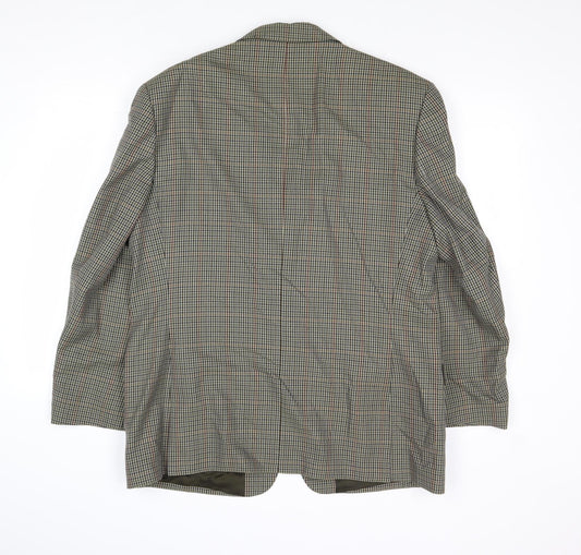Mens UK Size 42 Charlton Gray Regular Multicoloured Suit Jacket