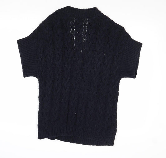 Womens UK Size 10 Marks and Spencer Blue Pullover Jumper