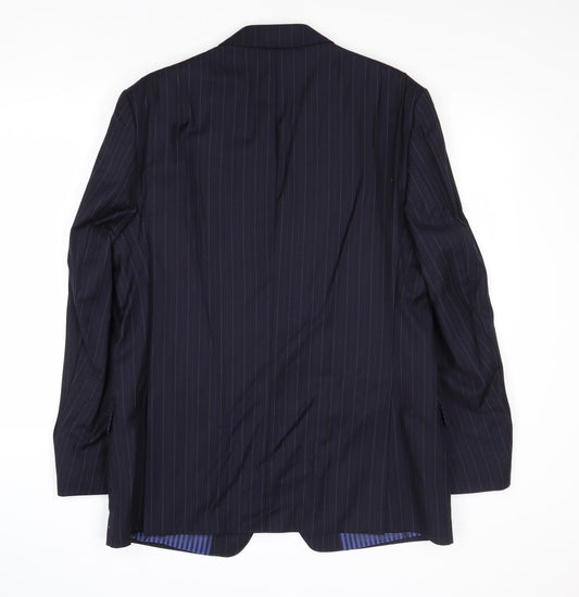 Mens UK Size 42 Marks and Spencer Regular Blue Suit Jacket