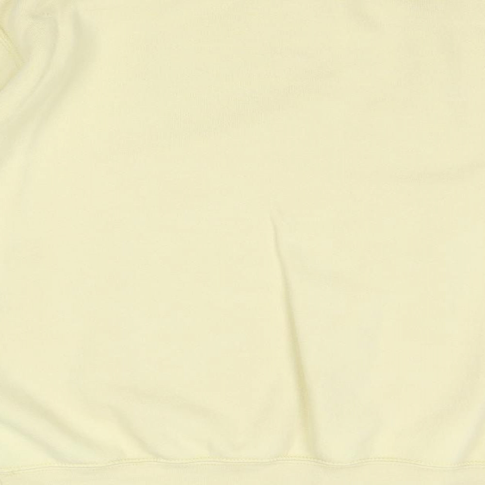 Womens UK Size M Addison Rae Yellow Pullover Sweatshirt