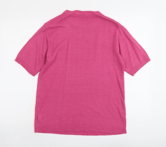 Womens UK Size M Akal Collection Pink Pullover Jumper