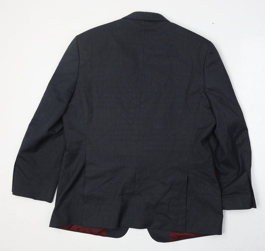 Mens UK Size 42 BHS Regular Blue Suit Jacket