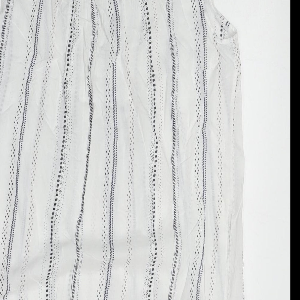 Womens UK Size 10 NEXT White Basic Tank