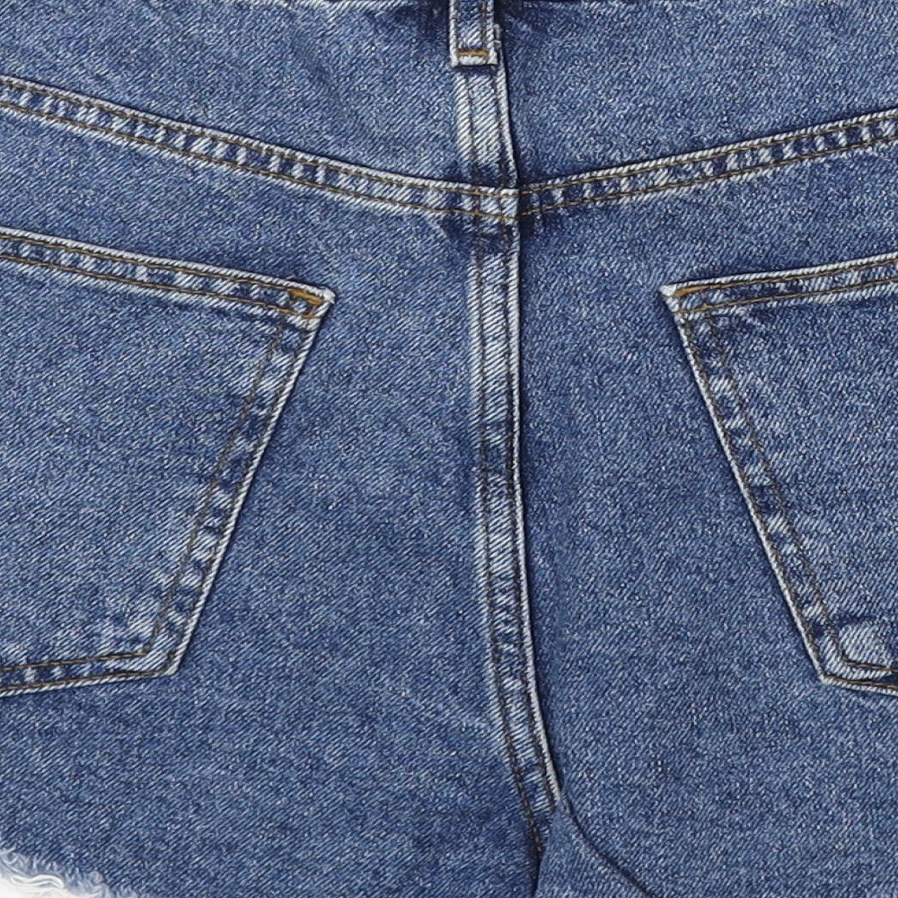 FOREVER 21 Womens Blue Cotton Boyfriend Shorts Size 27 in Regular Zip