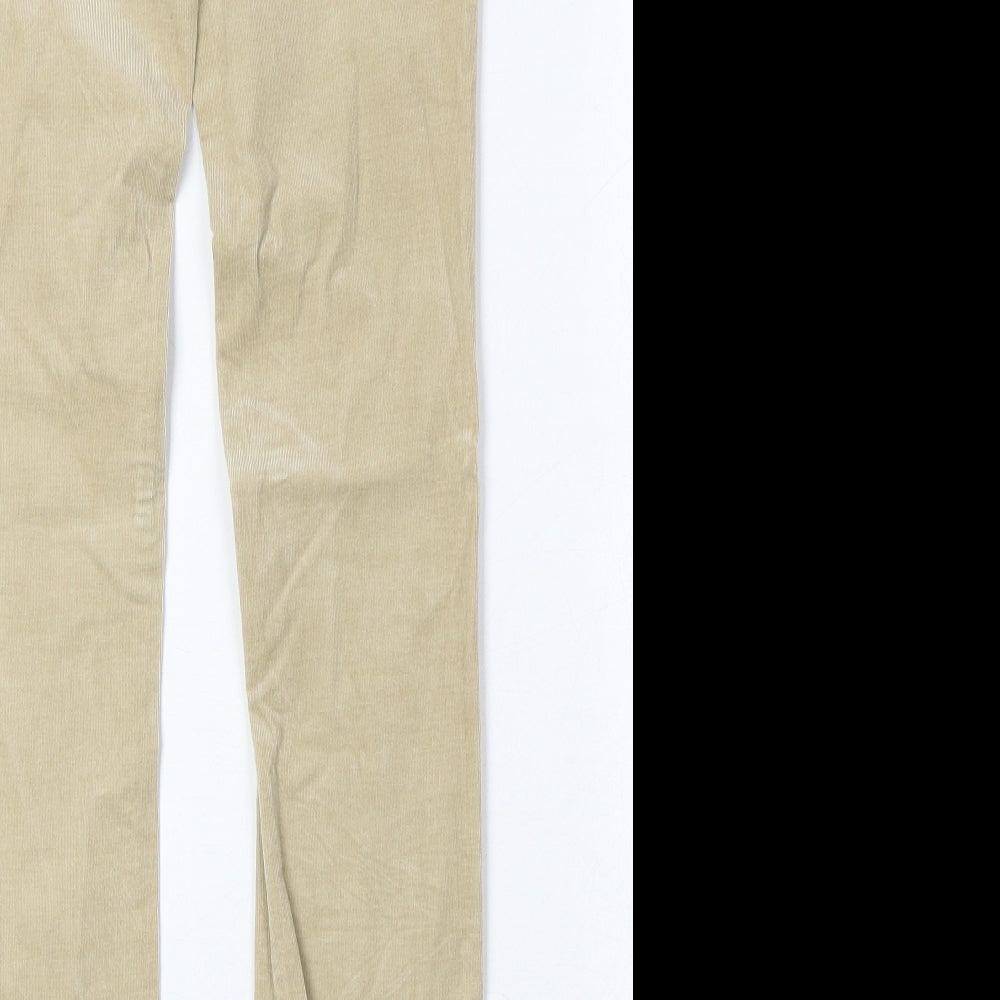 Stile Benton Womens Beige Cotton Straight Jeans Size 28 in Regular Zip