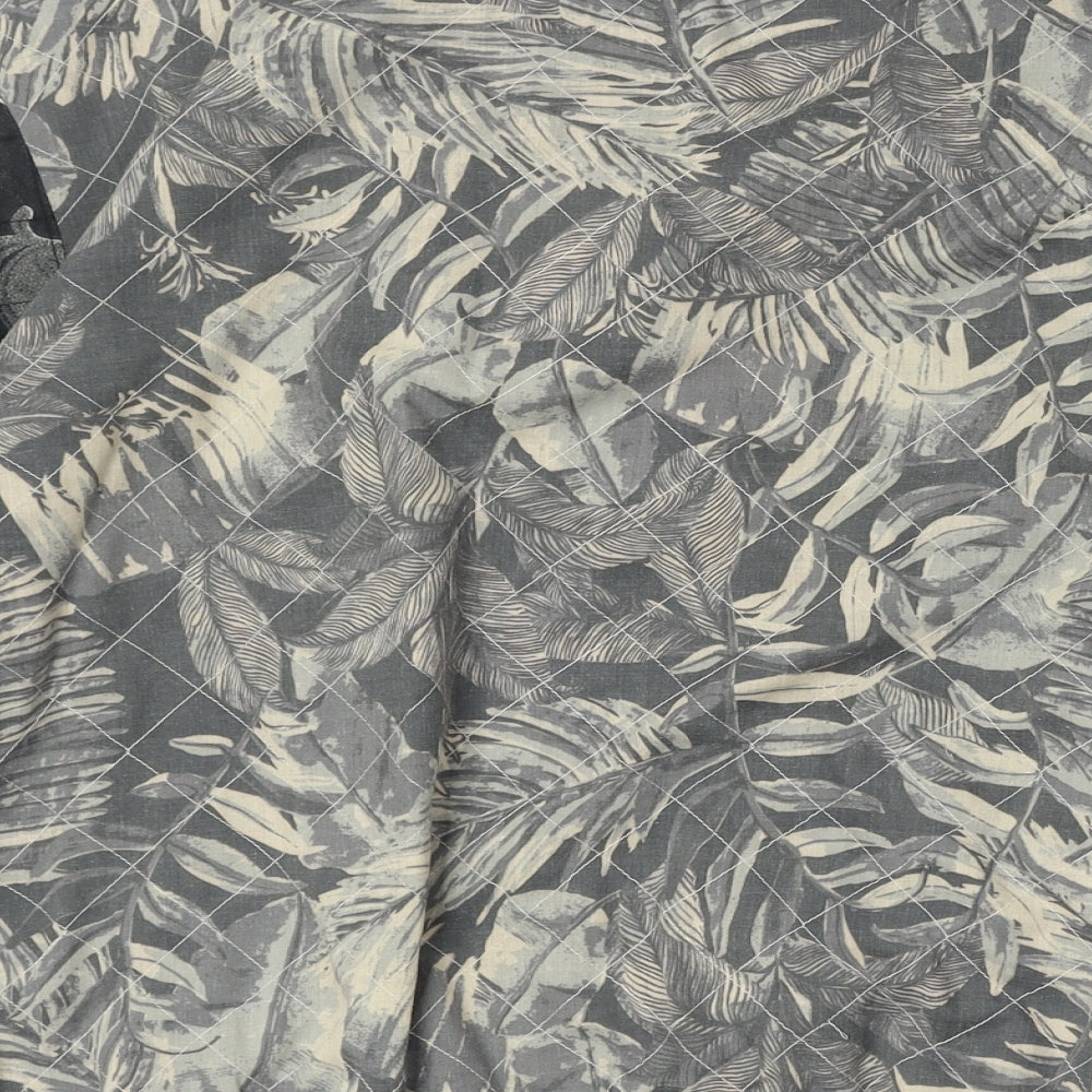 H&M Womens Beige Geometric Jacket Size 12 Zip