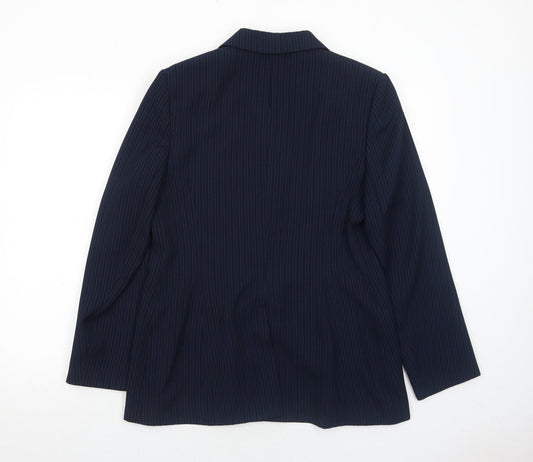 Womens UK Size 14 OPUS Regular Blue Suit Jacket