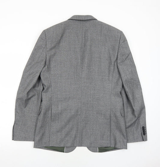 Mens UK Size 40 French Connection Regular Grey Suit Jacket