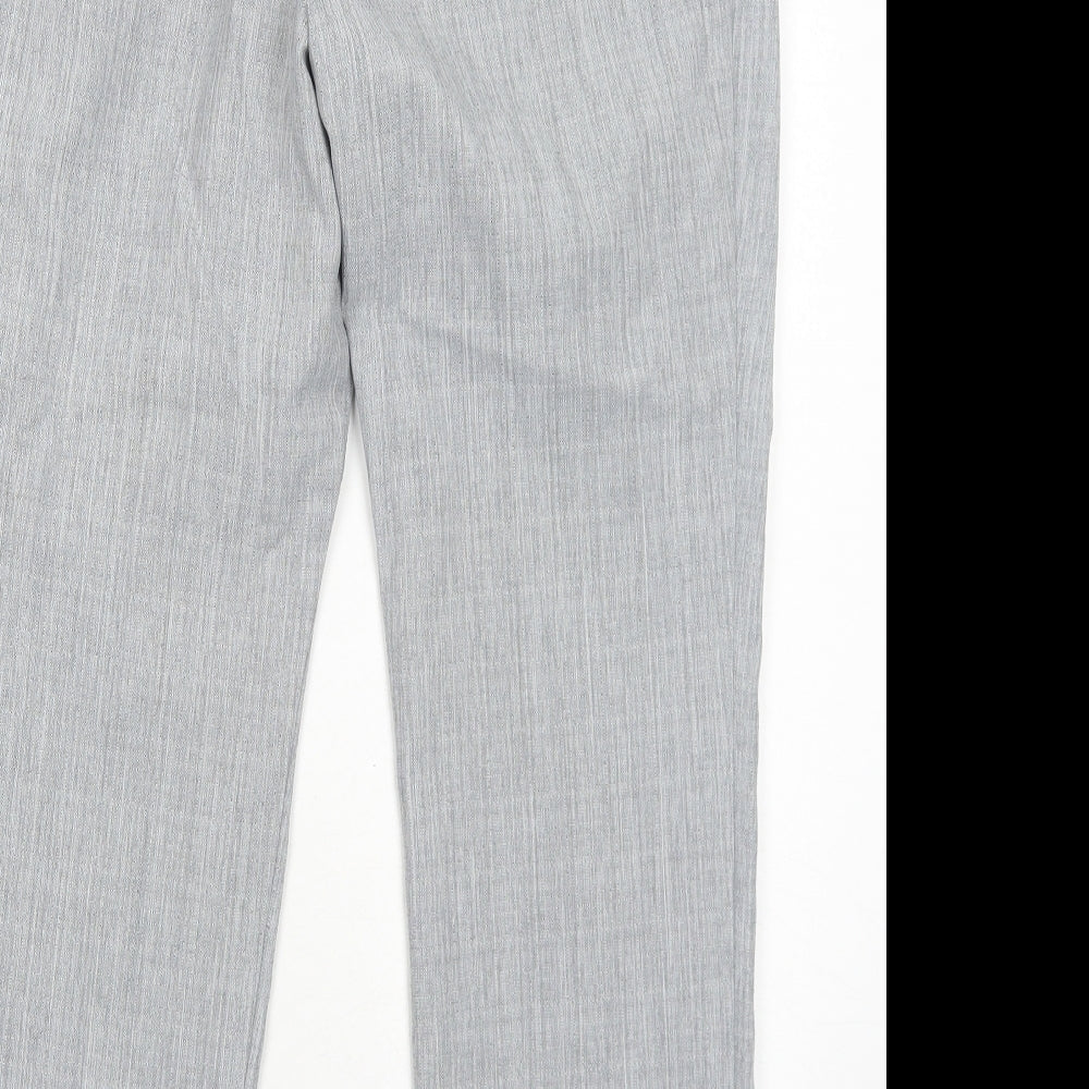 Womens UK Size 12 Marks and Spencer Regular Fit Grey Trousers