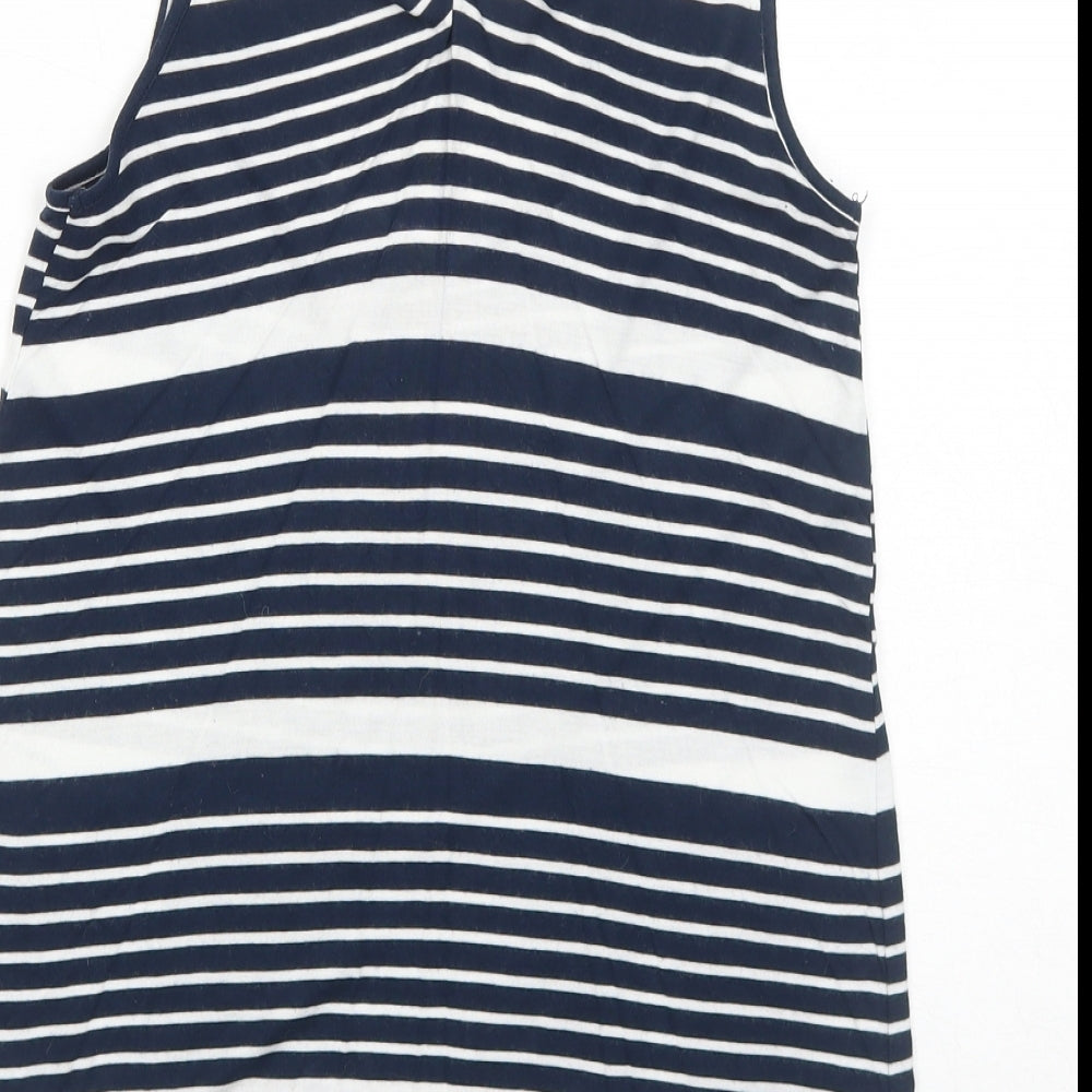 Womens UK Size 10 Warehouse Blue Basic Tank