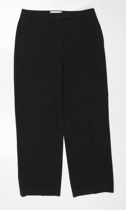 Womens UK Size 12 Gerry Weber Regular Fit Black Trousers