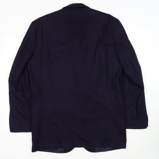 Mens UK Size 40 BHS Regular Blue Suit Jacket